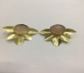 Gold Finished Floral Studs Earrings