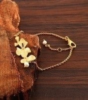 Golden Flutter Charm Bracelet