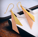 
                  
                    Artisanal Triad Earrings - copperdirect
                  
                