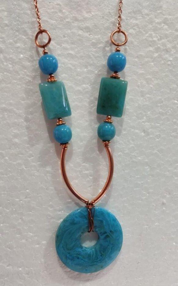 Ethnic Beaded Copper Necklace - copperdirect