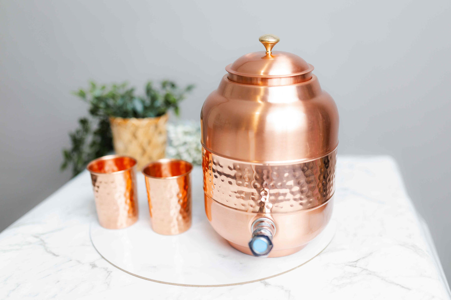 Sequence Copper Water Container / Dispenser - copperdirect