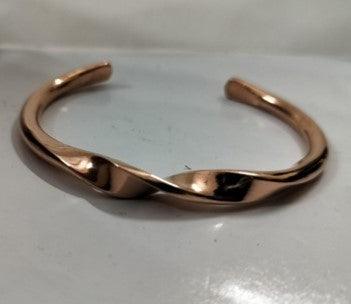 Solid Twist / No-Magnetic / Copper Bracelet - copperdirect