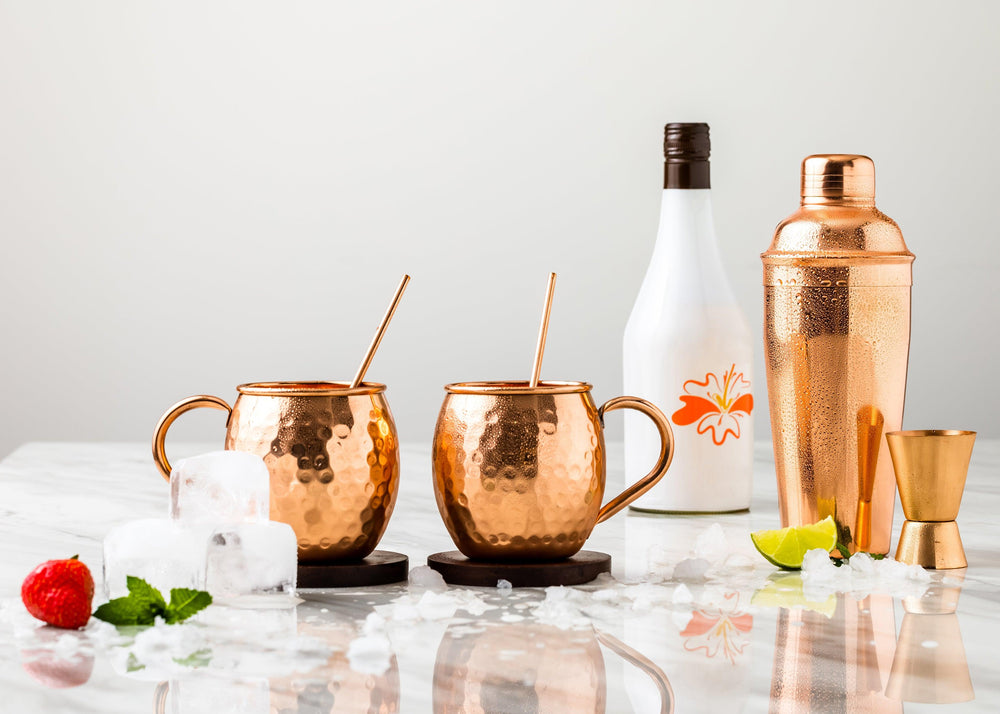 Copperking Copper Gift Set Embossed Fanta Bottle With 4 Glass at Best Price  in Thane | Copperking Homee India Private Limited