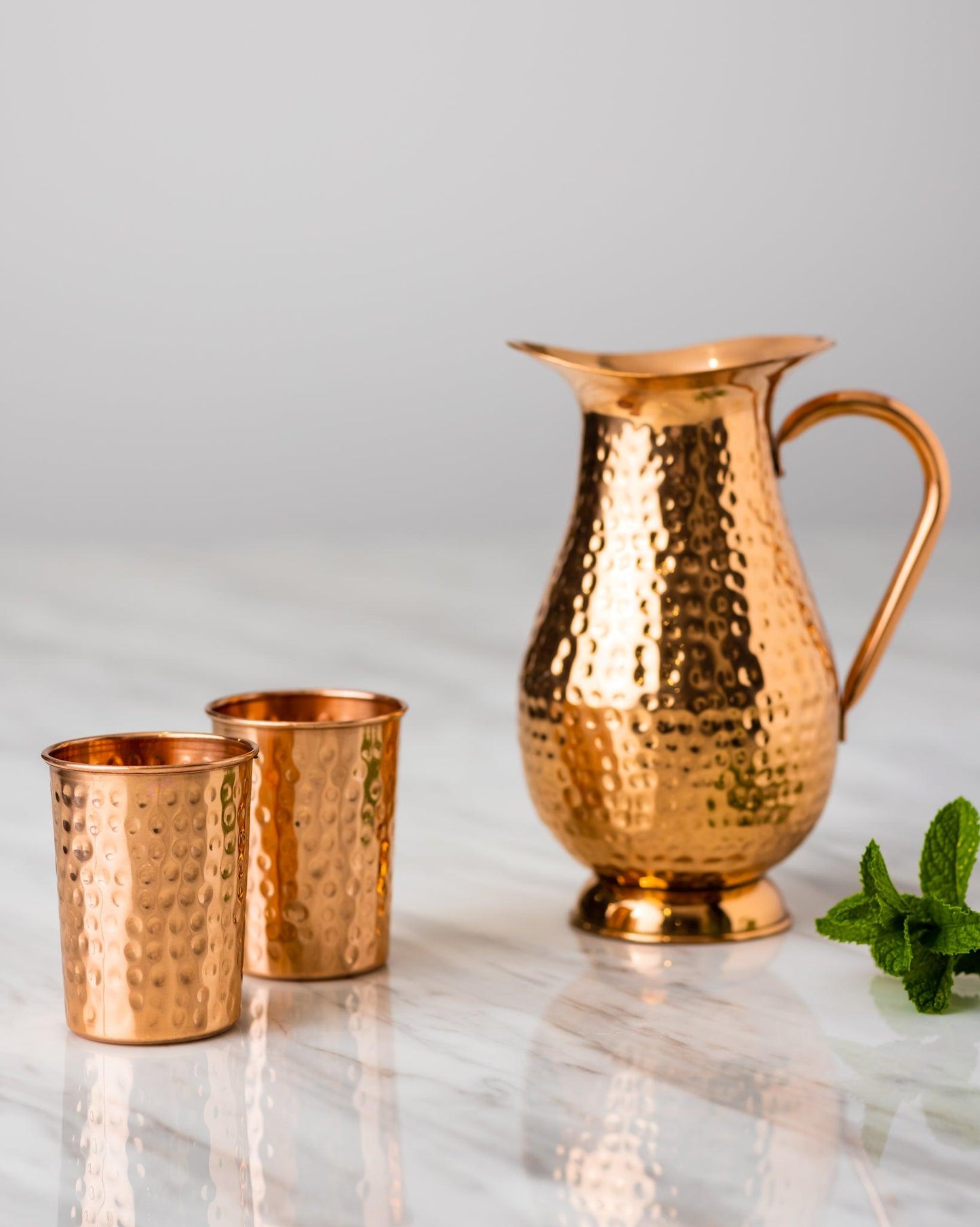 Pure Copper Jug - 1.5 and 2 Litres - copperdirect